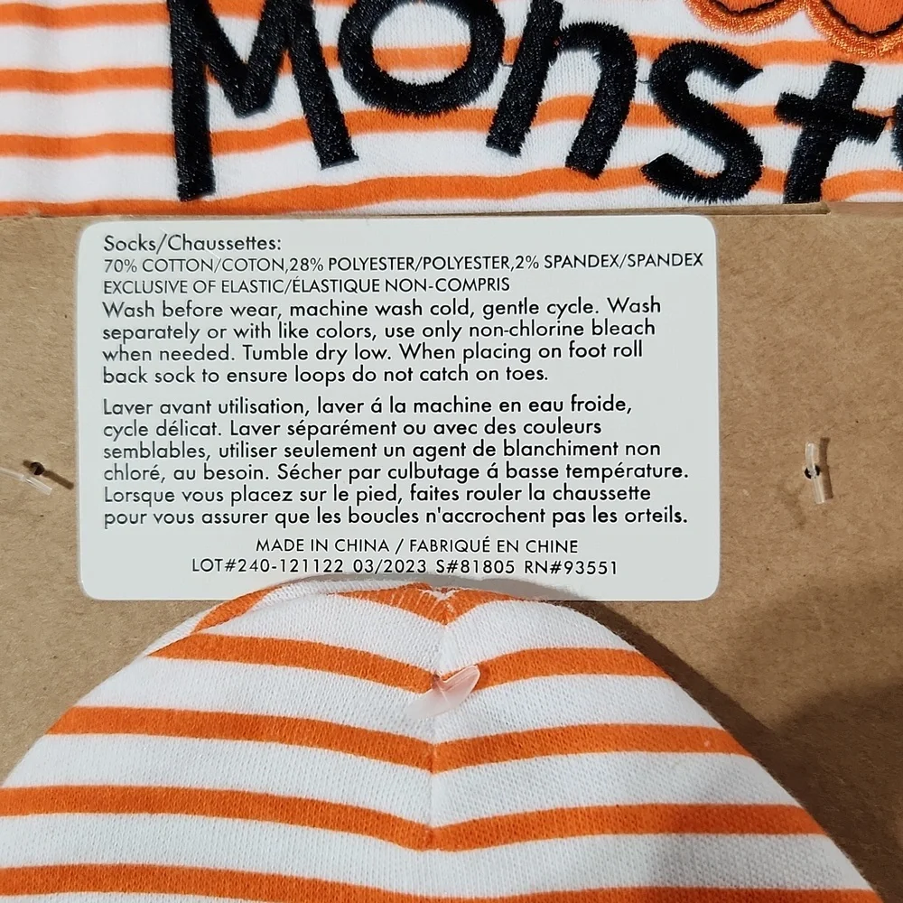 Baby Essentials Halloween 4pc Mommy's Little Monster Set (6M)